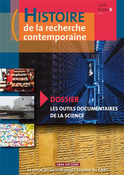 Histoire de la recherche contemporaine 2021