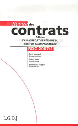 Revue des contrats t.1