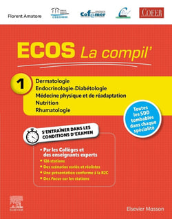ECOS La compil' 1 - Dermatologie/Endocrinologie-Diabétologie/MPR/Nutrition/Rhumatologie