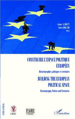 Construire l'espace politique européen, historiographies, politiques et territoires - building the european political space, historiography, policies and territoires