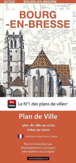 Bourg-en-Bresse : plan de ville (édition 2024)