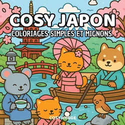Cosy Japon : Coloriages simples et mignons