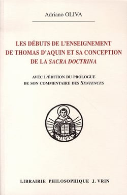 Les débuts de l'enseignement de thomas d'aquin et sa conception de la sacra doctrina