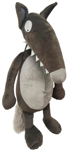La peluche Loup de taille moyenne - nue
