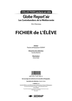 Globe report'air - les contrebandiers de la Méditerranée - fichier de l'élève