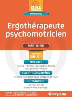 Ergothérapeute, psychomotricien - tout-en-un (concours 2016/2017)