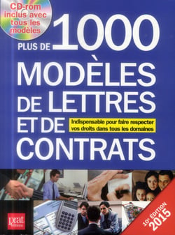 Plus de 1000 modèles de lettres et de contrats 2015