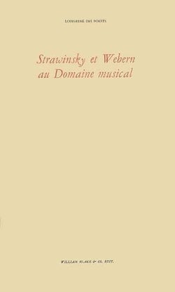 Stravinski et Webern au Domaine musical