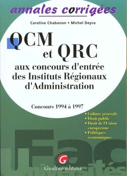 Qcm et qrc concours entree ira