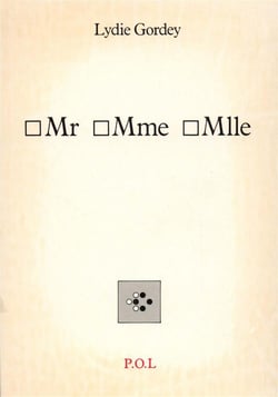 Mr Mme Mlle