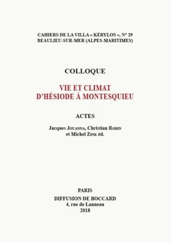 Vie et climat d'hesiode a montesquieu