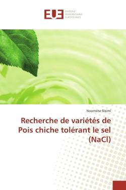 Recherche de varietes de Pois chiche tolerant le sel (NaCl)