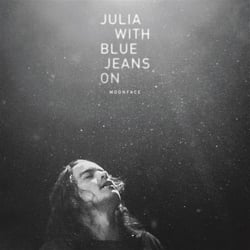 Julia with blue jeans on