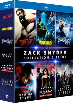 Coffret Zack Snyder : 300 + Watchmen + Man of Steel + Batman v Superman : L'aube de la justice + Zack Snyder's Justice League + Sucker Punch