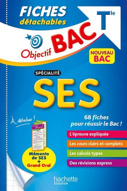 Objectif bac : spécialité SES - terminale - fiches détachables