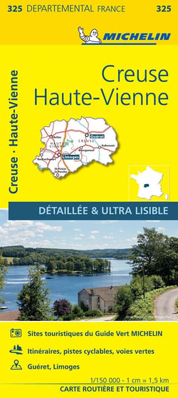 Cartes départementales n.325 : Creuse, Haute-Vienne