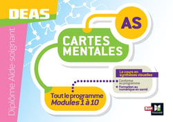 Diplôme aide-soignant, DEAS - cartes mentales - tout le programme, modules 1 à 10