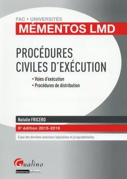 Mementos Lmd : Procedures Civiles D'Execution
