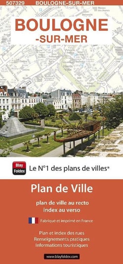 Boulogne-sur-Mer : plan de ville (édition 2024)