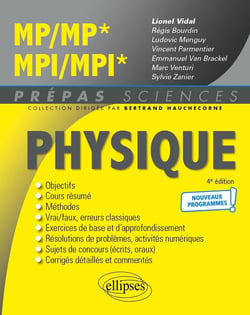 Physique mp/mp* mpi/mpi* - programme 2022
