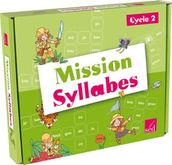 JEUX EDUCATIFS : mission syllabes - lecture - CP AIS orthophoniste - cycle 2
