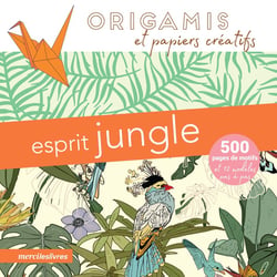 Origamis et papiers créatifs : esprit jungle