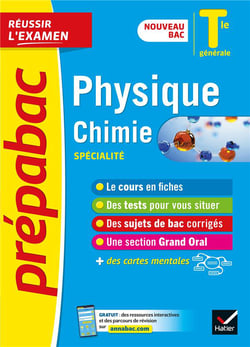 Prépabac réussir l'examen : physique-chimie - terminale générale, spécialité (édition 2020/2021)