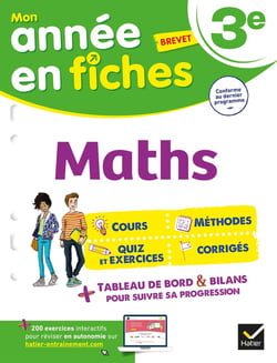 Mon année en fiches : maths - 3e