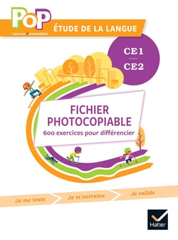 POP : Français - étude de la langue - CE1, CE2 - fichier photocopiable : 600 exercices pour différencier