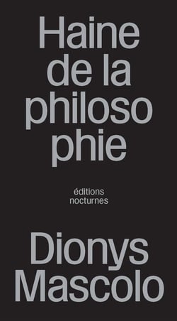Haine de la philosophie : Heidegger comme modèle