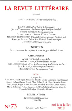 LA REVUE LITTERAIRE n.73
