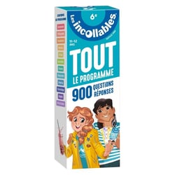 Les incollables : tout le programme - 6e - 900 questions réponses
