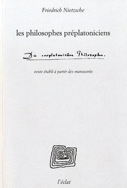 Les philosophes préplatoniciens