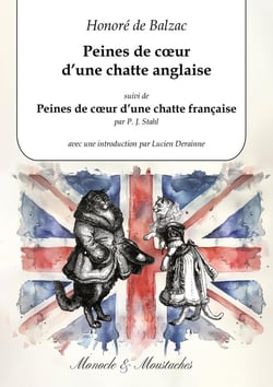 Peines de coeur d'une chatte anglaise