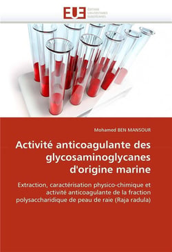 Activite anticoagulante des glycosaminoglycanes d'origine marine