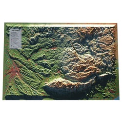 Carte en relief du Tarn