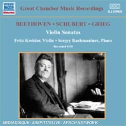 Sonates Pour Violon Et Piano : Beethoven, Grieg, Schubert