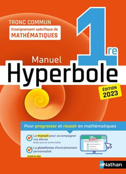 Hyperbole-1ère- Enseignement spécifique - Manuel - 2023