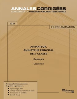 Animateur - animateur principal de 2e classe - concours (édition 2021)