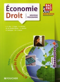 Ressources + : économie/droit - 2nde professionnelle - bac pro tertiaires - ouvrage