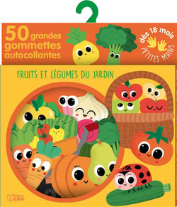 Gommettes pour les petites mains - fruits et légumes du jardin