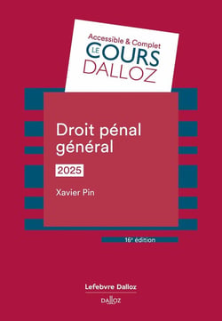 Droit pénal général (édition 2025)