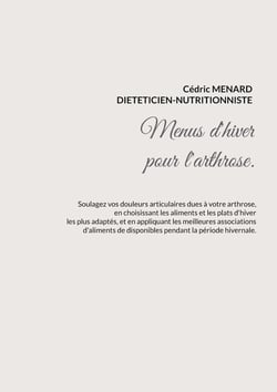 Menus d'hiver pour l'arthrose