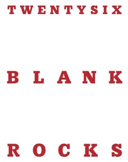 Twenty six blank rocks