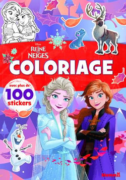 Disney La Reine des Neiges - Coloriage avec plus de 100 stickers (Elsa et Anna bras croisés) - Avec plus de 100 stickers