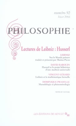 Lectures de leibnitz