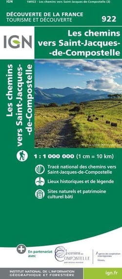 1M922 - lles chemins vers Saint-Jacques de Compostelle (3e édition)