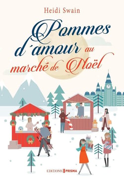 Pommes d'amour au marché de noel