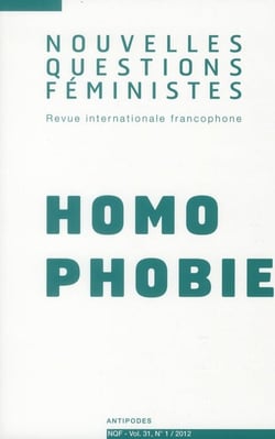 REVUE NOUVELLES QUESTIONS FEMINISTES n.31/1 : homophobie