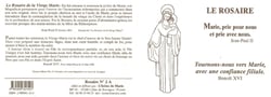 Le rosaire - Marie prie pour nous et avec nous - tournons-nous vers Marie avec une confiance filiale